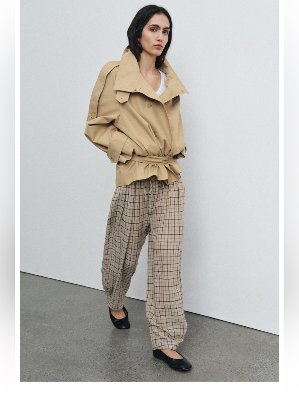 Zara PLAID PANTS ZW COLLECTION